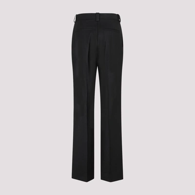Shop Victoria Beckham Wrap Front Trouser Pants In Black