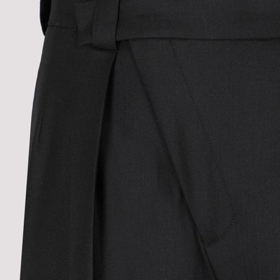 Shop Victoria Beckham Wrap Front Trouser Pants In Black