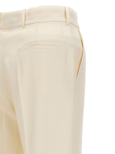 Shop Casablanca Flare Gabardine Pants In White