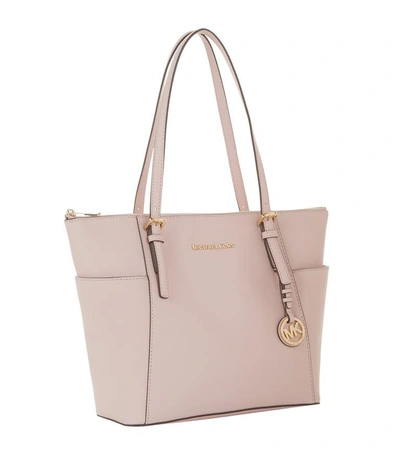 Shop Michael Michael Kors Medium Jet Set Item Top-zip Tote In Blossom