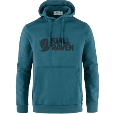 Shop Fjall Raven Logo Hoodie (deep Sea)