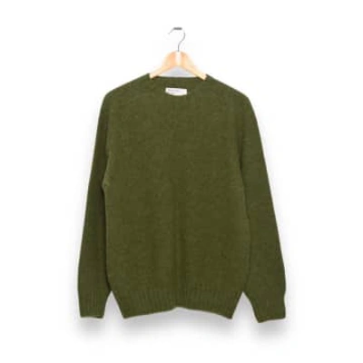 Shop Universal Works Seamless Crew 29951 Supersoft Knit Green