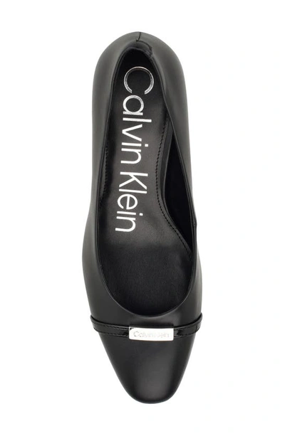 Calvin Klein Unesta Pointed Toe Pump In Black