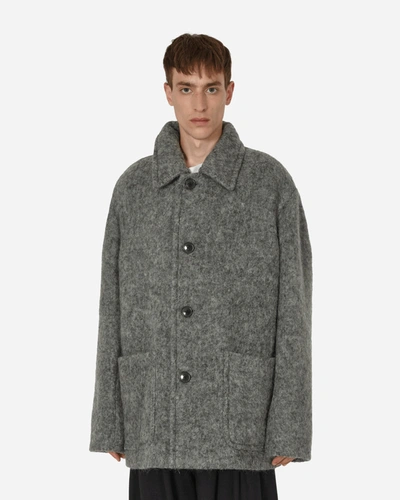 Shop Dries Van Noten Workwear Coat In Grey