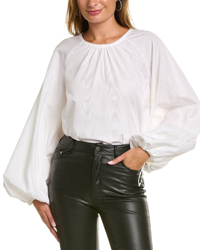 Shop Carolina Herrera Oversized Blouse In White