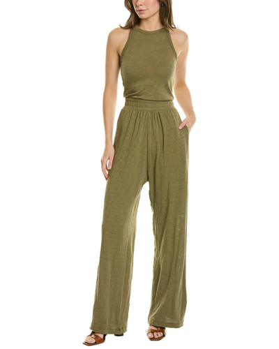 Shop Atm Anthony Thomas Melillo Wide Leg Jumpsuit In Green
