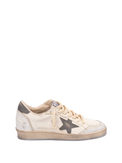 Shop Golden Goose `ball Star` Sneakers In White