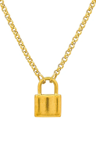 Shop Petit Moments Basilica Necklace In Gold