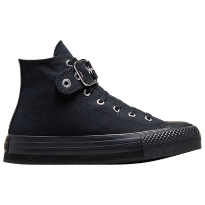 Shop Converse Girls  Chuck Taylor All Star Eva Lift Meta Noir In Black/black/black