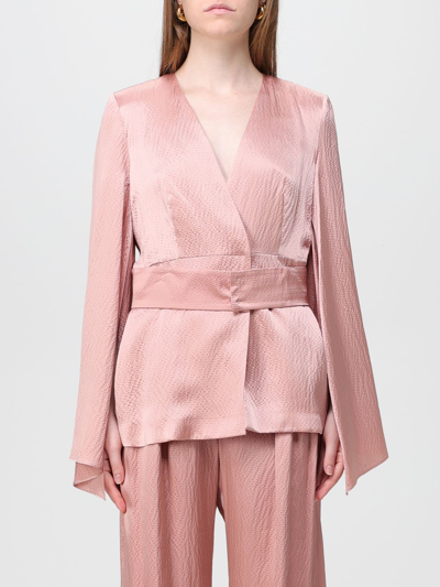 Shop Max Mara Blouse In Satin In Pink