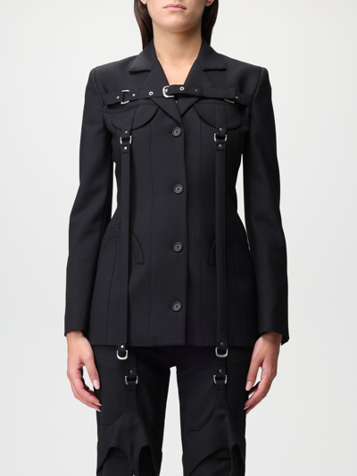 Shop Off-white Blazer In Virgin Wool With Harness In Black