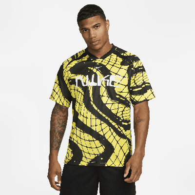 Shop Nike Men's Dri-fit Soccer Jersey In Yellow
