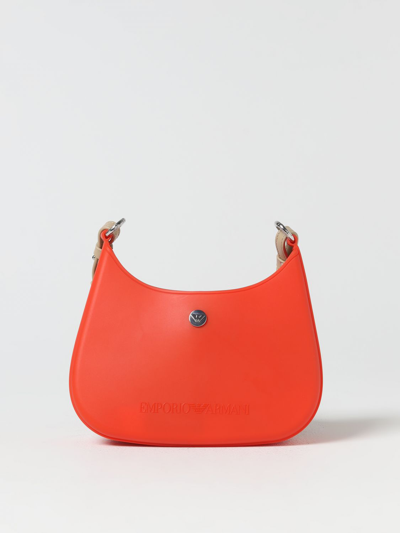Shop Emporio Armani Bag In Rubber In Red