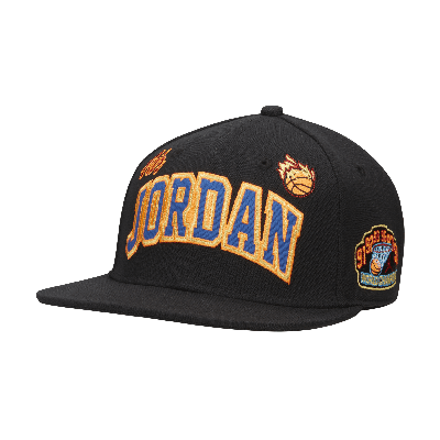 Shop Jordan Patch Cap Big Kids Hat In Black