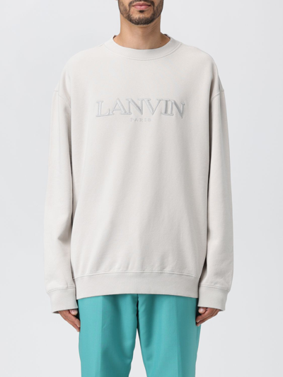 Shop Lanvin Sweatshirt  Men Color White