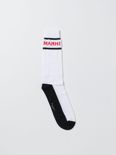 Shop Marni Socks  Men Color White