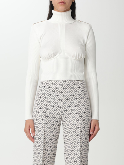 Shop Elisabetta Franchi Sweater  Woman Color Ivory