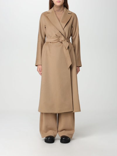 Shop Max Mara Coat  Studio Woman In Camel
