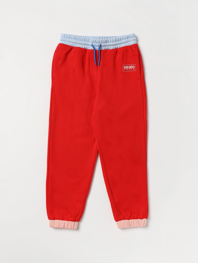 Shop Kenzo Pants  Kids Kids Color Red