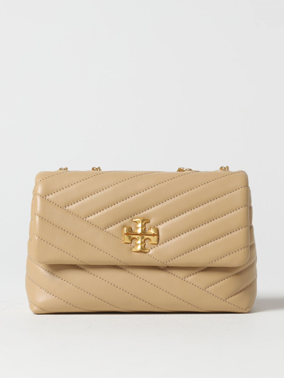 Shop Tory Burch Kira Bag In Quilted Nappa In Dove Grey