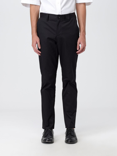 Shop Burberry Pants In Cotton In Black