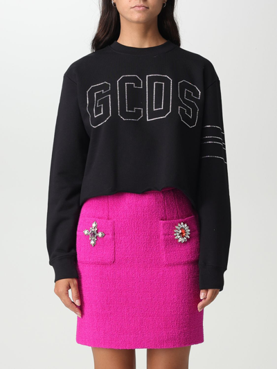 Shop Gcds Sweatshirt  Woman Color Black