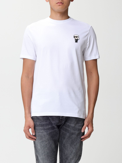 Shop Karl Lagerfeld T-shirt  Men Color White