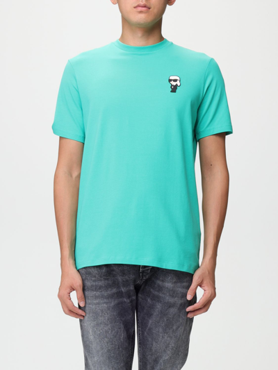 Shop Karl Lagerfeld T-shirt  Men Color Green