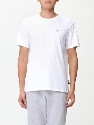 Shop Napapijri T-shirt  Men Color White