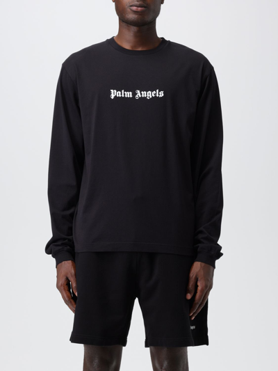 Shop Palm Angels T-shirt With Mini Logo In Black