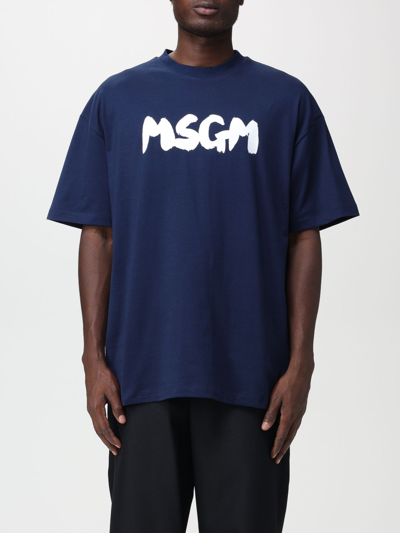 T恤 MSGM 男士 颜色 海军蓝