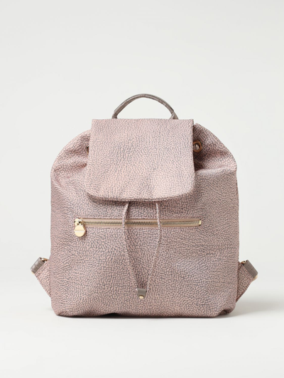 Shop Borbonese Backpack  Woman Color Blush Pink