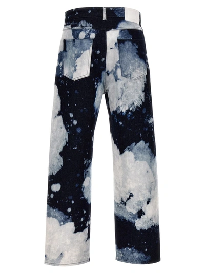 Shop A-cold-wall* 'hand Bleached Wide Leg' Jeans In Blue