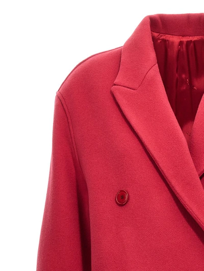 Shop Isabel Marant 'theodore' Coat In Fuchsia