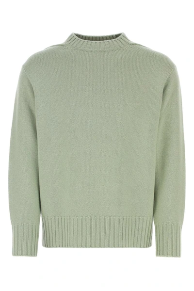 Lanvin Luxury Green Kaschmir Pullover For Men In Green