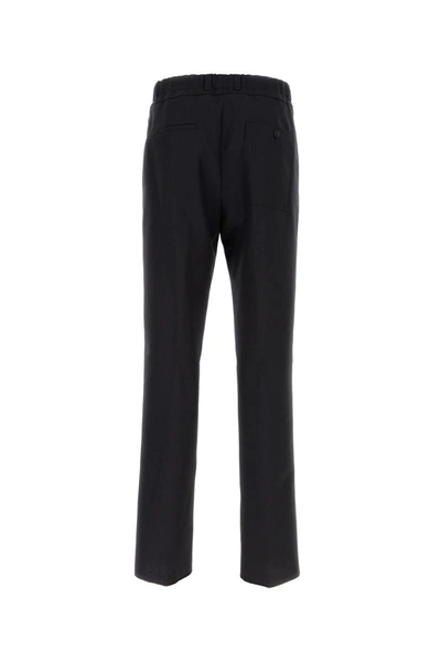 Shop Lanvin Pants In Navyblue