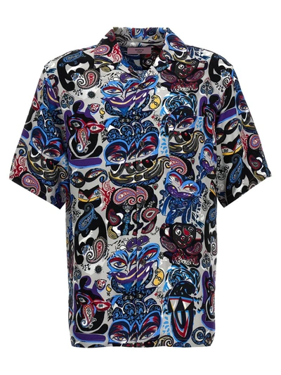 Shop Martine Rose 'grey Creature' Shirt In Multicolor