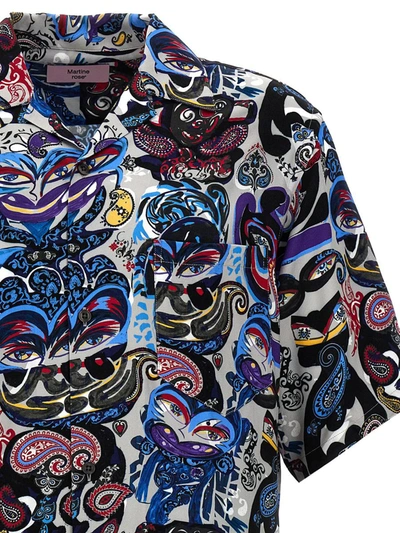 Shop Martine Rose 'grey Creature' Shirt In Multicolor