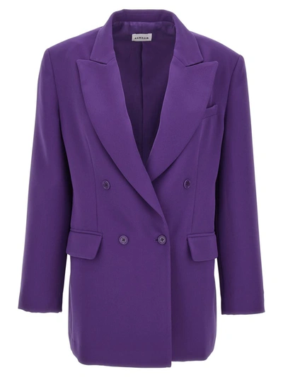 Shop P.a.r.o.s.h . 'poker' Blazer In Purple