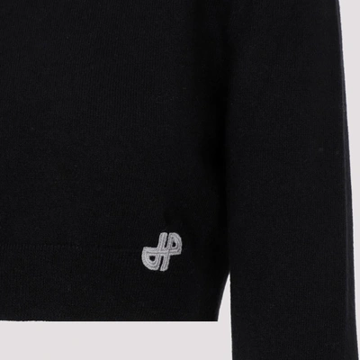Shop Patou Cropped Jumper Sweater In Black