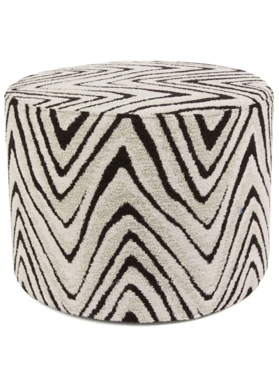 Shop Missoni Neutral Savana Cylindrical Pouf In Neutrals