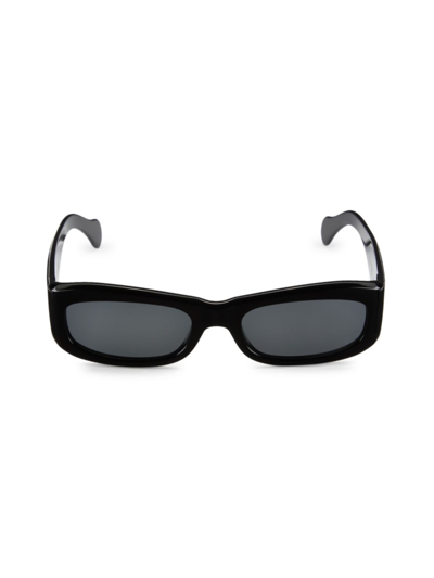 Shop Port Tanger Men's Saudade 55mm Rectangular Sunglasses In Black