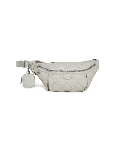 Shop Aimee Kestenberg Women's Outta Here Leather Large Sling Bag In Vanilla Ice Vintage