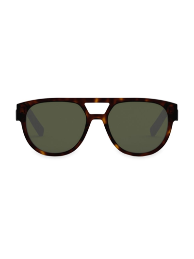 Shop Dior Men's B23 R1i 54mm Oval Sunglasses In Brown