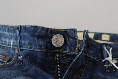 Shop Acht Blue Washed Cotton Slim Fit Women Denim Women's Jeans