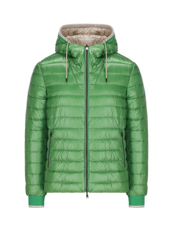 Herno quilted hooded puffer jacket - Green