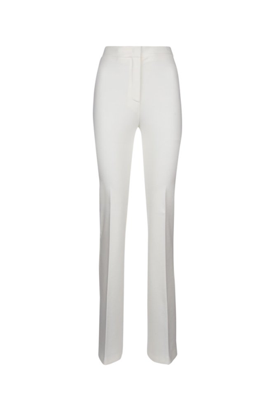 Shop Pinko High Waist Flared Trousers In White