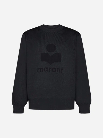 Shop Marant Ayler Logo Cotton-blend Sweater In Black