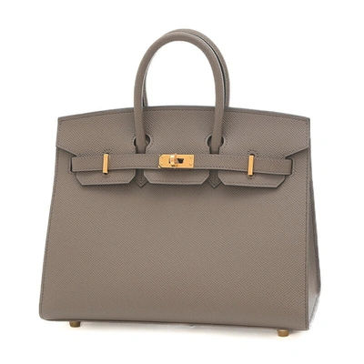 Shop Hermes Hermès Birkin Brown Leather Handbag ()