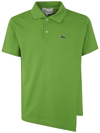 Shop Comme Des Garçons Shirt X Lacoste Logo Patch Asymmetric In Green